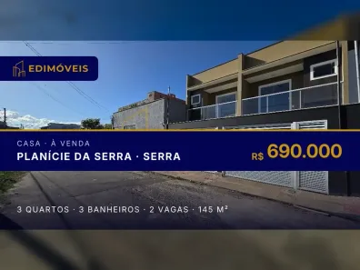 Casa com 3 Quartos à venda, 146m² no Planície da Serra, Serra