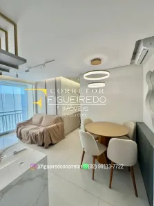 Apartamento com 2 Quartos para alugar, 48m² no Ponta Negra, Manaus