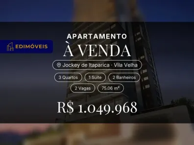 Apartamento com 3 Quartos à venda, 75m² no Jockey de Itaparica, Vila Velha