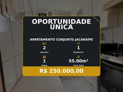 Apartamento com 2 Quartos à venda, 55m² no Conjunto Jacaraípe, Serra