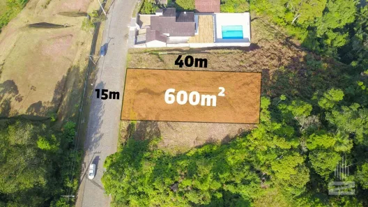 Lote/Terreno à venda, 600m² no Ponta Aguda, Blumenau