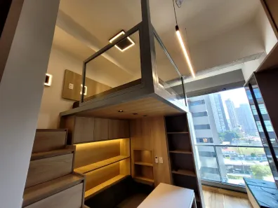 Apartamento com 1 Quarto para alugar, 31m² no Jardim das Acácias, São Paulo