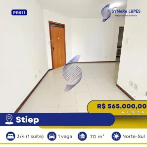 Apartamento com 3 Quartos à venda, 70m² no Stiep, Salvador