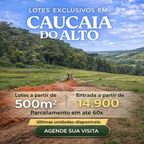 Lote/Terreno à venda, 500m² no Altos de Caucaia (Caucaia do Alto), Cotia