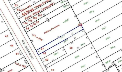 Lote/Terreno à venda, 250m² no Campestre, Santo André