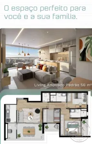 Apartamento com 2 Quartos à venda, 56m² no Ipiranga, São Paulo