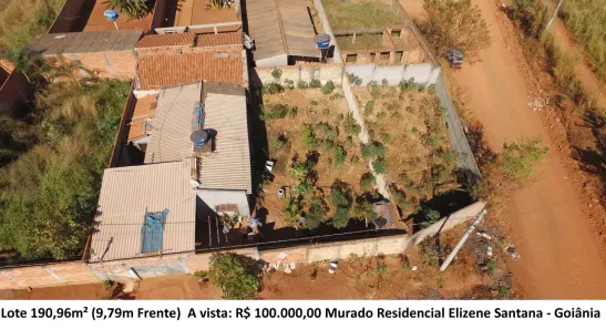 Lote/Terreno à venda, 190m² no Residencial Elizene Santana, Goiânia