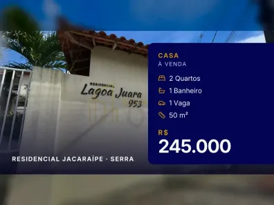 Casa com 2 Quartos à venda, 50m² no Residencial Jacaraípe, Serra
