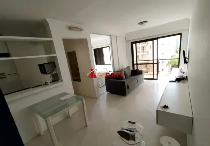 Flat com 1 Quarto para alugar, 40m² no Itaim Bibi, São Paulo