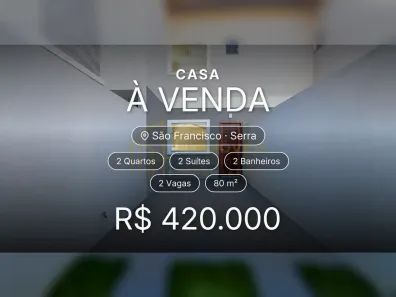 Casa com 2 Quartos à venda, 80m² no São Francisco, Serra