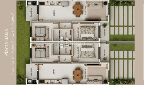 Casa com 2 Quartos à venda, 59m² no Bom Sucesso, Gravataí