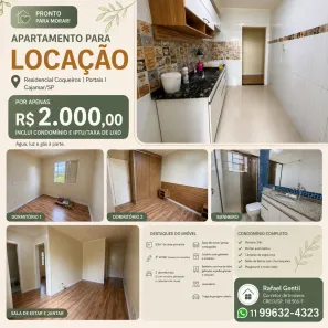 Apartamento com 2 Quartos para alugar, 53m² no Ipês (Polvilho), Cajamar