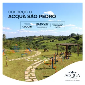 Lote/Terreno à venda, 1000m² no Jardim das Cachoeiras, São Pedro
