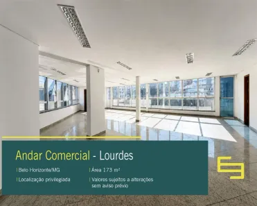 Imóvel Comercial para alugar, 173m² no Lourdes, Belo Horizonte