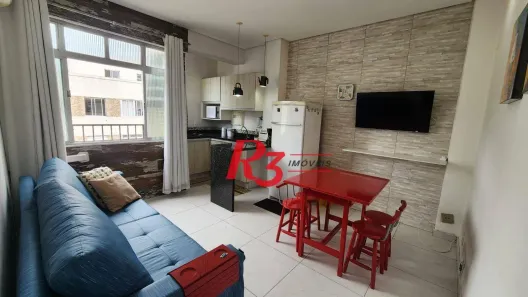 Apartamento com 1 Quarto para alugar, 42m² no Ponta da Praia, Santos