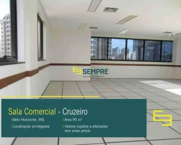 Sala Comercial para alugar, 90m² no Cruzeiro, Belo Horizonte