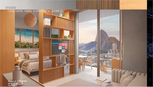 Apartamento com 1 Quarto à venda, 40m² no Humaitá, Rio de Janeiro