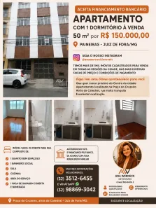 Apartamento com 1 Quarto à venda, 40m² no Paineiras, Juiz de Fora
