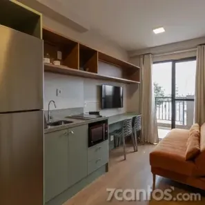 Apartamento com 1 Quarto para alugar, 28m² no Indianópolis, São Paulo