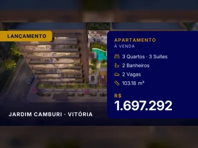 Apartamento com 3 Quartos à venda, 103m² no Jardim Camburi, Vitória