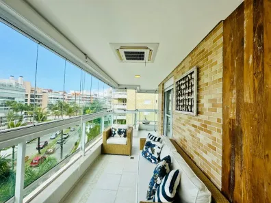 Apartamento com 3 Quartos para alugar, 113m² no Riviera, Bertioga