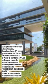 Sala Comercial para alugar, 44m² no Georgina Business Park, São José do Rio Preto