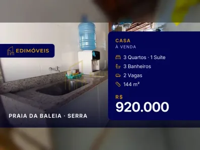 Casa com 3 Quartos à venda, 144m² no Praia da Baleia, Serra