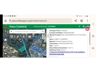 Lote/Terreno à venda, 1436m² no Campo Comprido, Curitiba