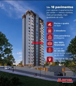 Apartamento com 2 Quartos à venda, 38m² no Vila das Flores, São José dos Campos