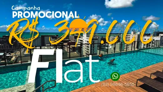 Flat com 1 Quarto à venda, 15m² no Tambaú, João Pessoa