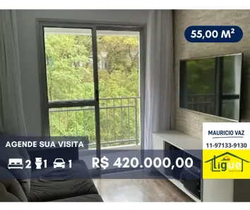 Apartamento com 2 Quartos à venda, 55m² no Vila Lageado, São Paulo