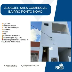 Ponto Comercial para alugar, 100m² no Ponto Novo, Aracaju