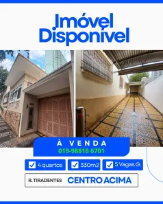Casa com 4 Quartos à venda, 185m² no Centro, Limeira