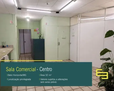 Sala Comercial à venda, 32m² no Centro, Belo Horizonte