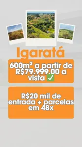 Lote/Terreno à venda, 600m² no Centro, Igaratá