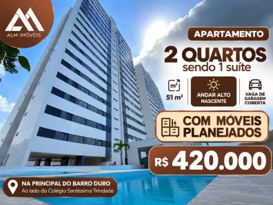 Apartamento com 2 Quartos à venda, 51m² no Barro Duro, Maceió