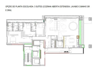 Apartamento com 3 Quartos à venda, 266m² no Setor Marista, Goiânia