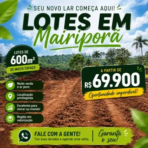 Lote/Terreno à venda, 600m² no Terra Preta (Terra Preta), Mairiporã