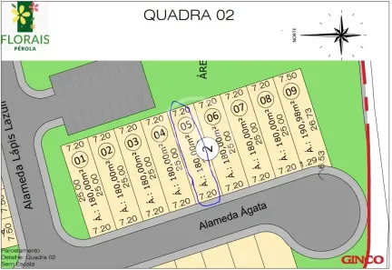 Lote/Terreno à venda, 180m² no Condomínio Residencial Florais Safira, Cuiabá