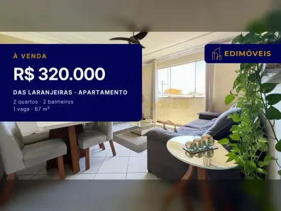 Apartamento com 2 Quartos à venda, 67m² no das Laranjeiras, Serra