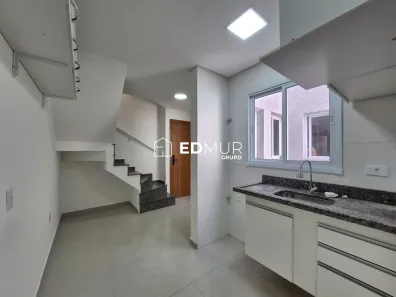 Cobertura com 2 Quartos para alugar, 56m² no Jardim Santo Antônio, Santo André