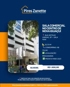 Sala Comercial para alugar, 25m² no Centro, Nova Iguaçu