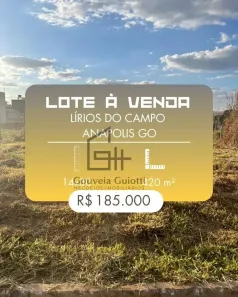 Lote/Terreno à venda, 420m² no Privê Lírios do Campo, Anápolis
