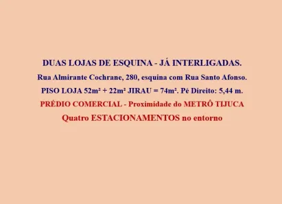 Ponto Comercial para alugar, 74m² no Tijuca, Rio de Janeiro
