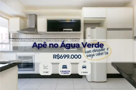 Apartamento com 3 Quartos à venda, 113m² no Água Verde, Curitiba