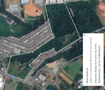 Lote/Terreno à venda, 38663m² no Fazenda Aya, Suzano