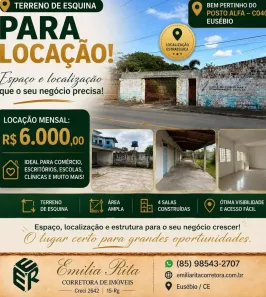 Ponto Comercial com 4 Quartos para alugar, 446m² no Urucunema, Eusébio