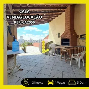 Casa com 3 Quartos para venda ou aluguel, 320m² no Olímpico, São Caetano do Sul