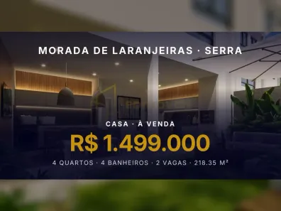 Casa com 4 Quartos à venda, 218m² no Morada de Laranjeiras, Serra