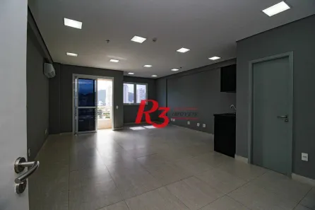 Sala Comercial para alugar, 42m² no Vila Mathias, Santos